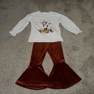 Girls bell bottom outfit🌻